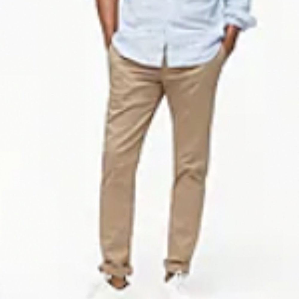 J Crew Straight-fit flex khaki pant (Item H3186)